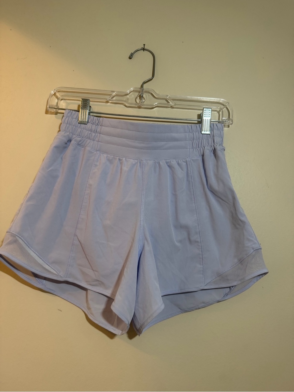 Lululemon hotty hot shorts- periwinkle/ light lavender!